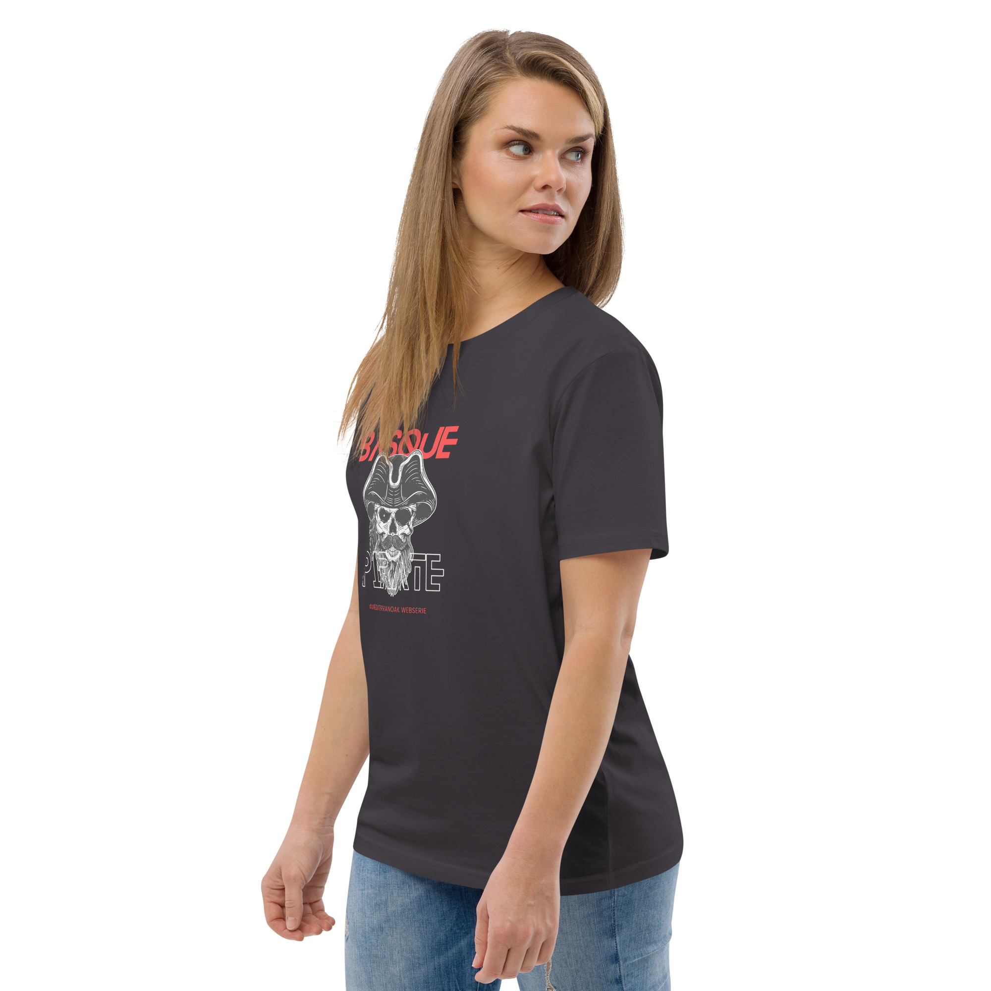 T-shirt unisexe en coton biologique Basque pirate 37 T-shirt unisexe en coton biologique Basque pirate – Image 37