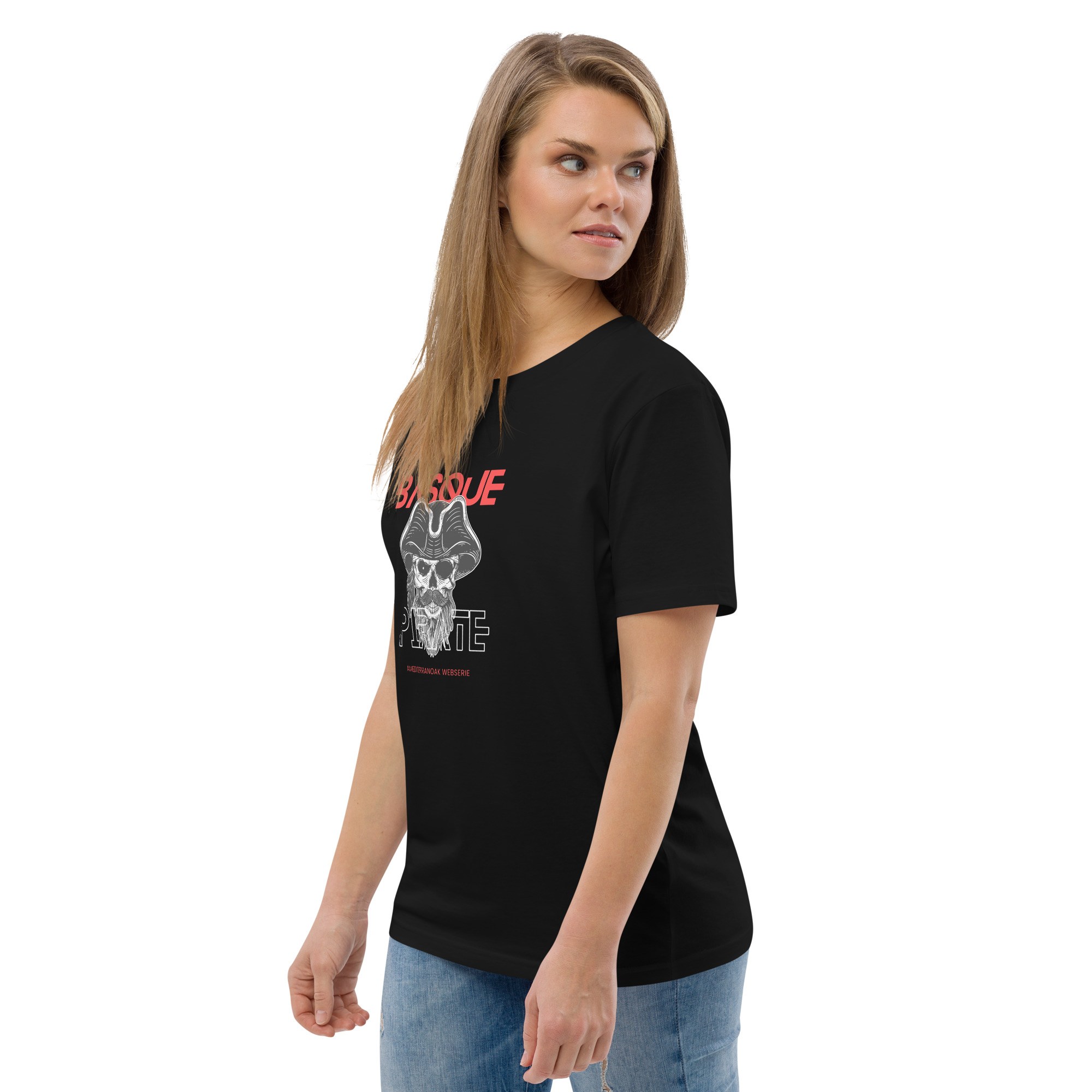 T-shirt unisexe en coton biologique Basque pirate 6 T-shirt unisexe en coton biologique Basque pirate – Image 6