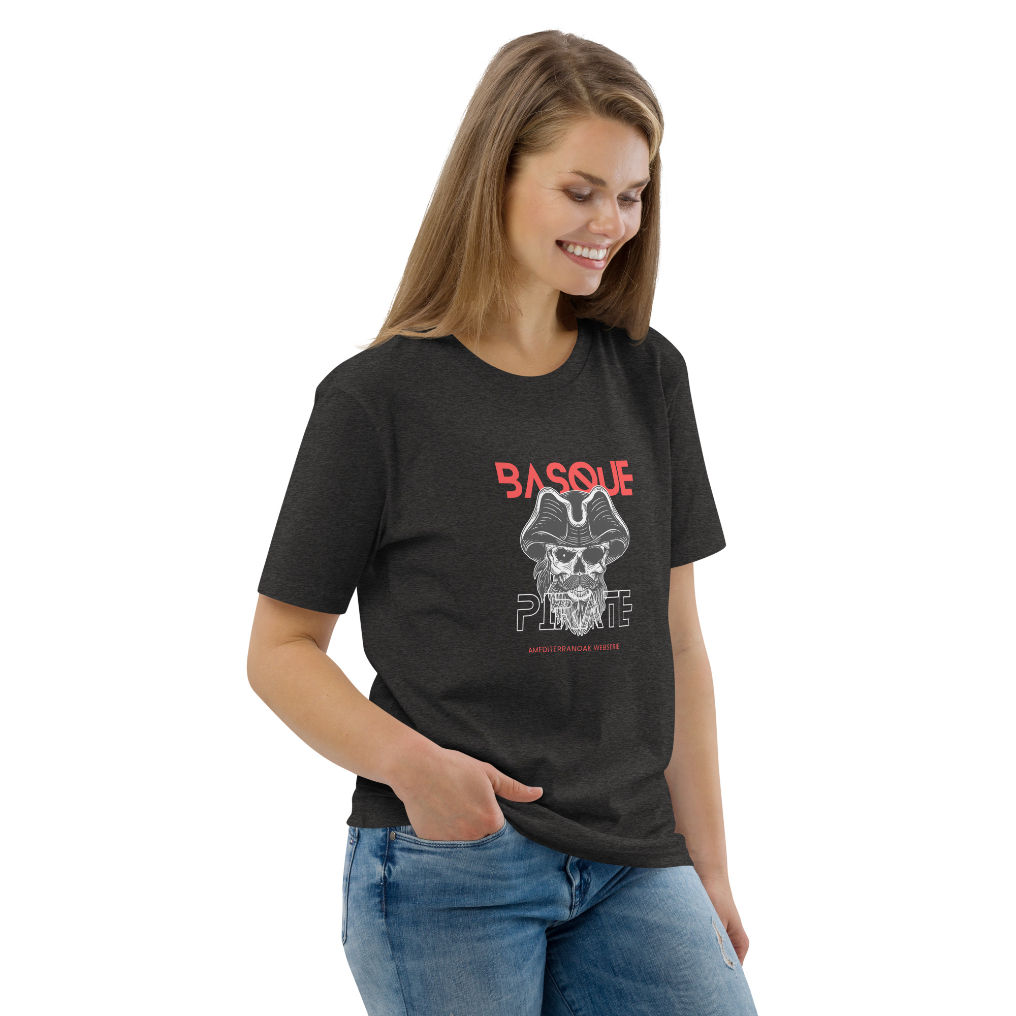 T-shirt unisexe en coton biologique Basque pirate 22 T-shirt unisexe en coton biologique Basque pirate – Image 22