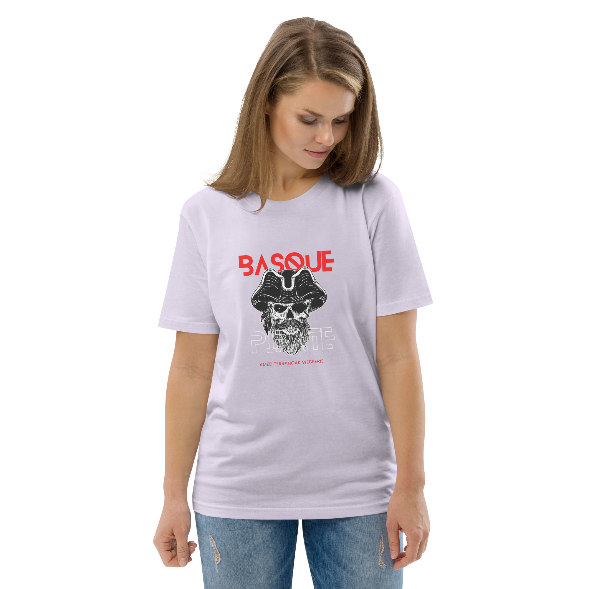 T-shirt unisexe en coton biologique Basque pirate 90 T-shirt unisexe en coton biologique Basque pirate – Image 90