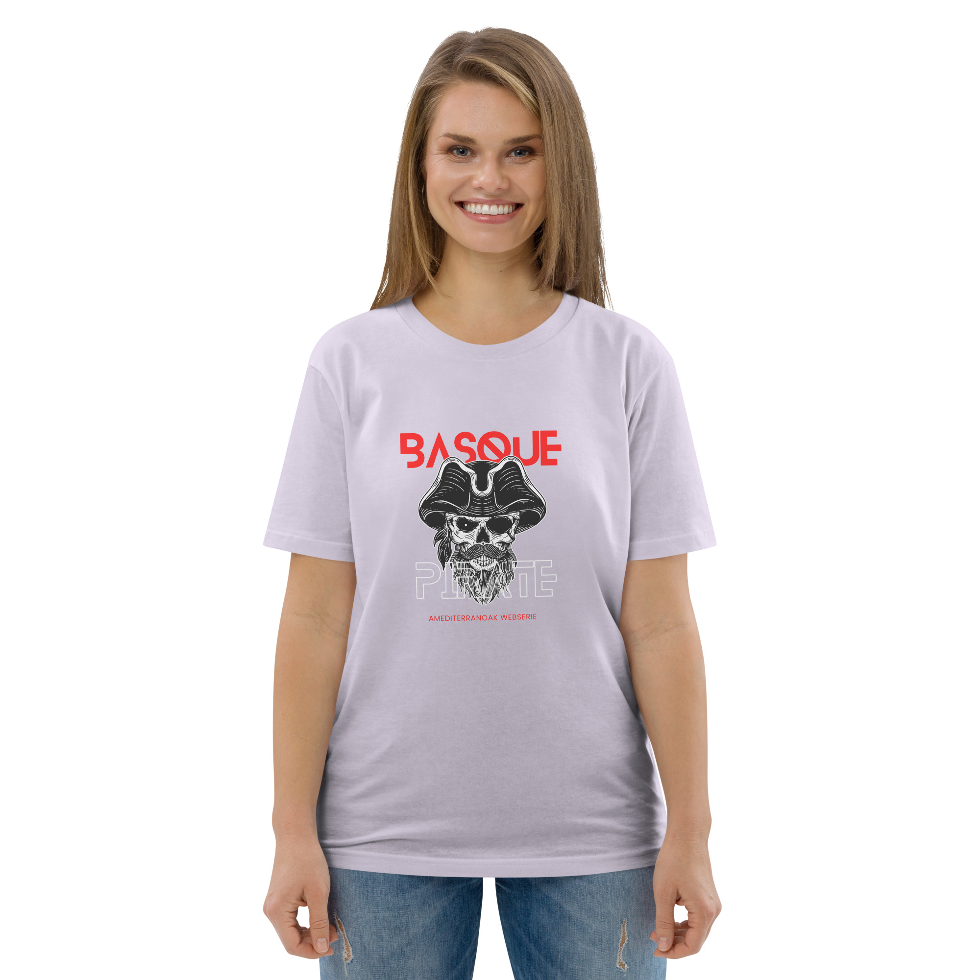 T-shirt unisexe en coton biologique Basque pirate 89 T-shirt unisexe en coton biologique Basque pirate – Image 89