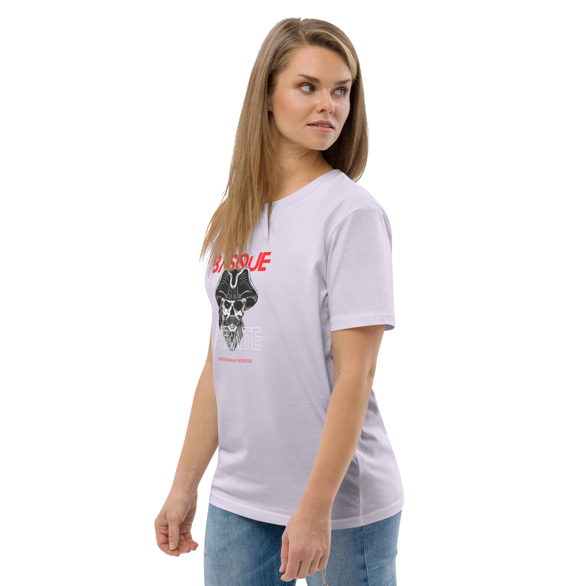 T-shirt unisexe en coton biologique Basque pirate 93 T-shirt unisexe en coton biologique Basque pirate – Image 93